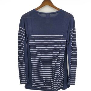 Cabi Regiment Navy Striped Long Sleeve Sweater Lightweight Size small